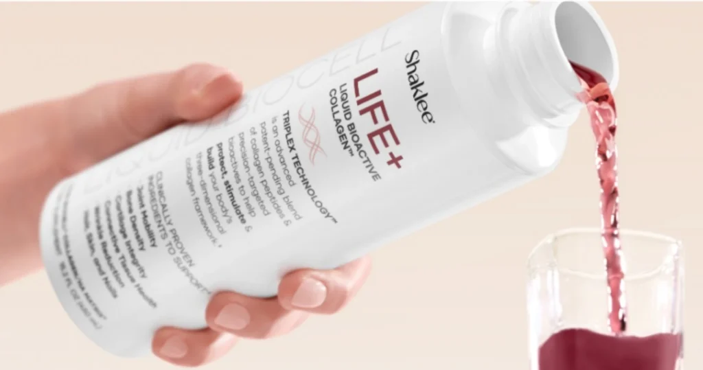 Shaklee Liquid BioCell Life+ — next-generation liquid collagen with Collagen/HA Matrix and TriPlex Technology